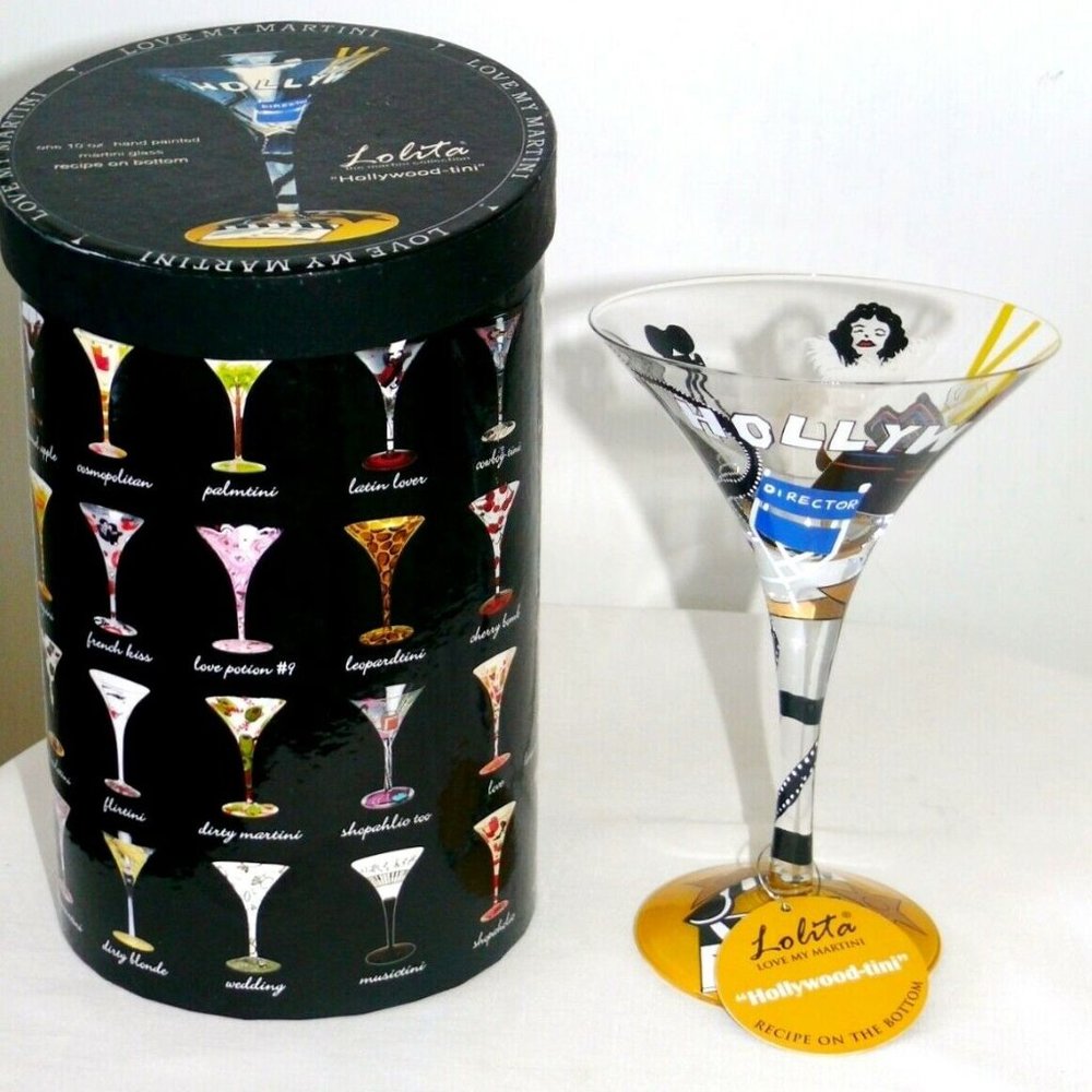 Lolita Love My Martini HOLLYWOOD-Tini 7.5" Glass